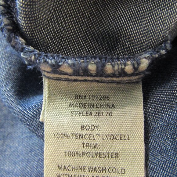 Soft Surroundings Icons Urbina Denim Dress Coat Size Medium - Picture 5 of 16